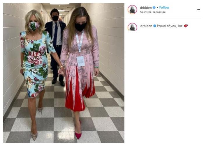 Jill Biden, ibu negara AS yang baru. (Instagram/@drbiden)