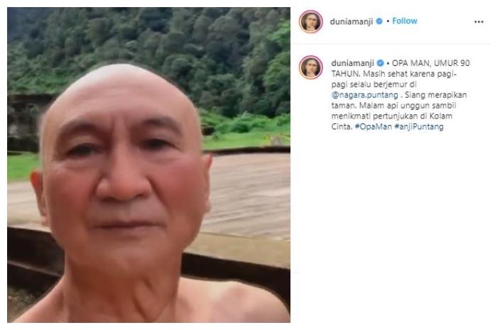 Anji pakai filter tua. (Instagram/@duniamanji)