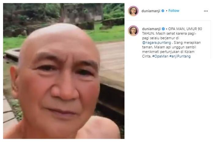 Anji pakai filter tua. (Instagram/@duniamanji)