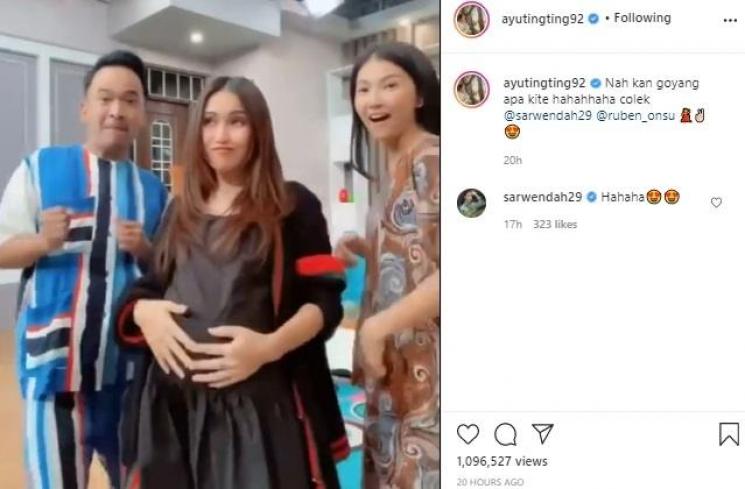 Ayu Ting Ting bersama Ruben Onsu dan Sarwendah. (Instagram/@ayutingting92)