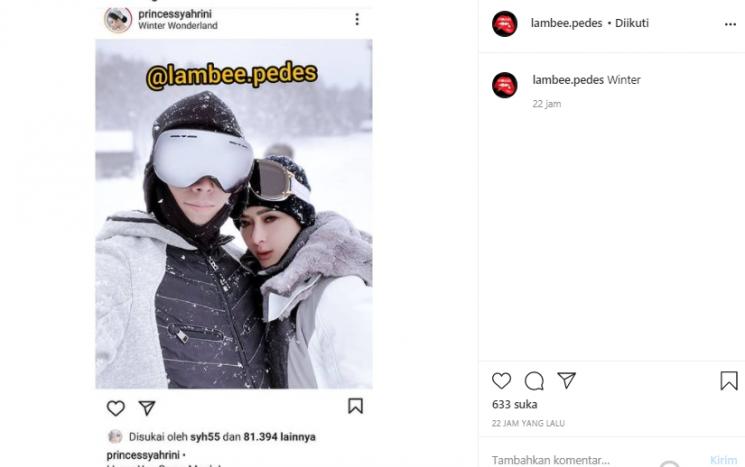 Syahrini dan Reino Barack (Instagram.com)