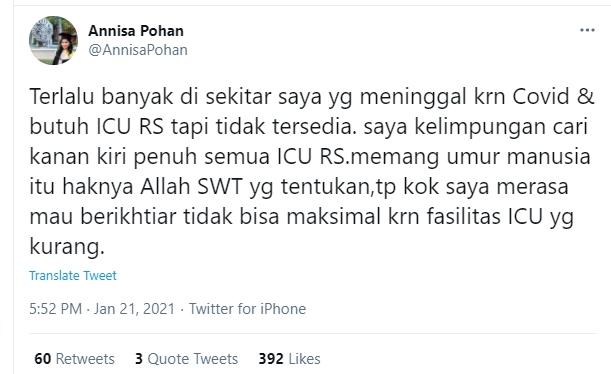 Annisa Pohan (Twitter/@AnnisaPohan)