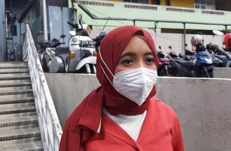 Arafah Rianti ditemui di Jalan Kapten P Tendean, Jakarta Selatan, Selasa (26/1/2021). (MataMata.com/Herwanto)