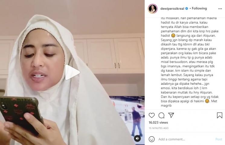 Dewi Perssik. (Iinstagram/@dewiperssikreal)