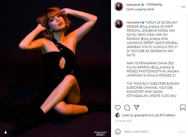 Tya Ariestya. (Instagram/@riomotret)