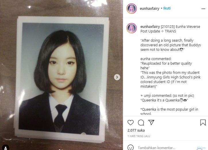 Eunha GFRIEND (Instagram.com)