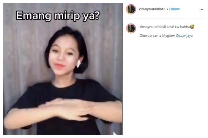 Cimoy Montok. (Instagram/@cimoynurainiasli)