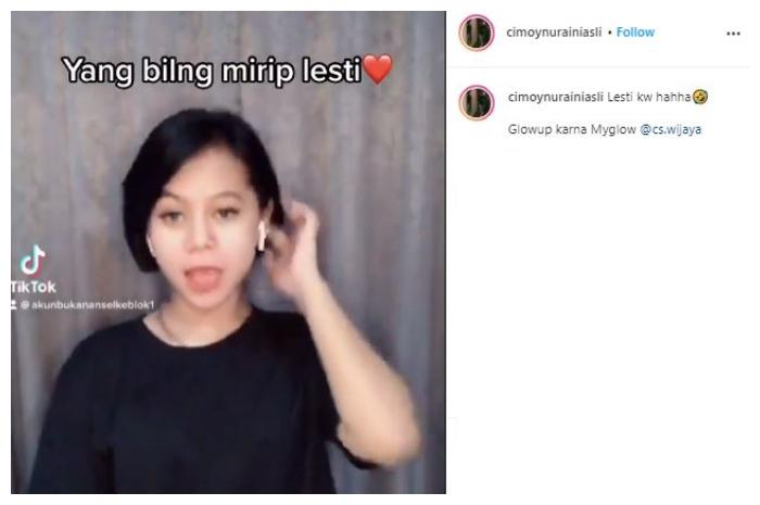 Cimoy Montok. (Instagram/@cimoynurainiasli)
