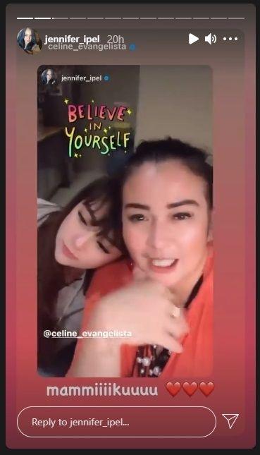 Celine Evangelista dan Jennifer Jill. (Instagram/@jennifer_ipel)