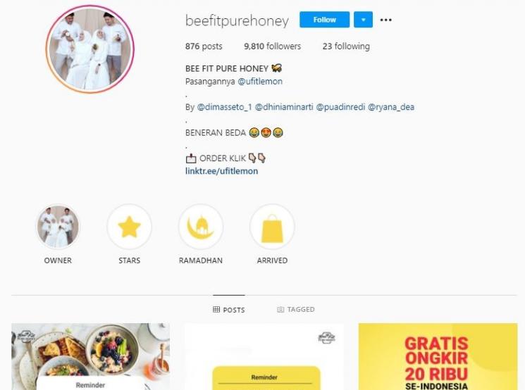 Pundi-pundi uang Dhini Aminarti. (Instagram/@beefitpurehoney)