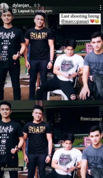 Ajun Perwira dan Marco Panari (Instagram/@dylanjan_)