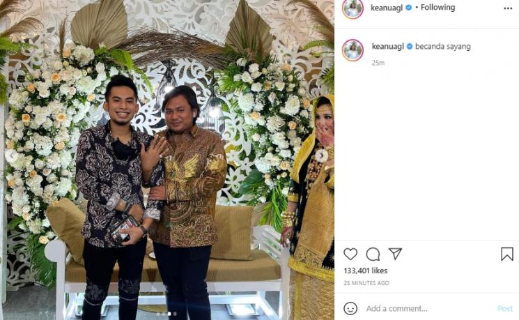 Okin digandeng Keanu Agl (Instagram.com)