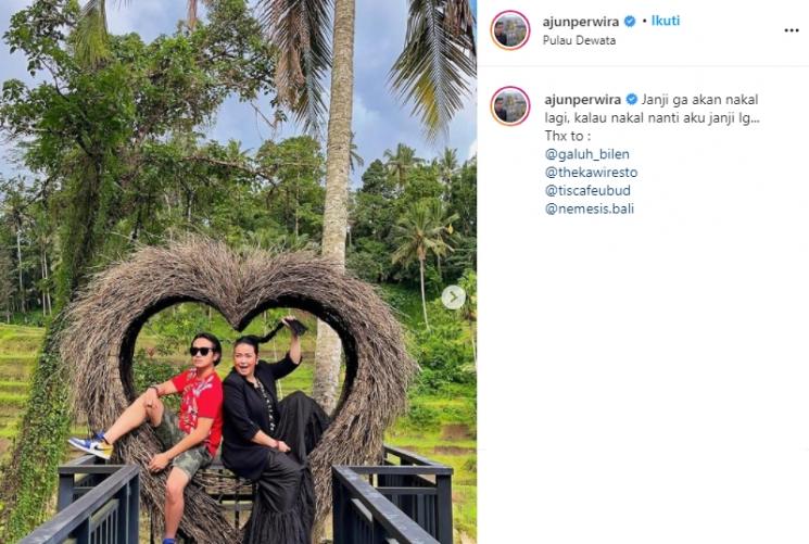 Ajun Perwira dan Jennifer Ipel (Instagram/@ajunperwira)