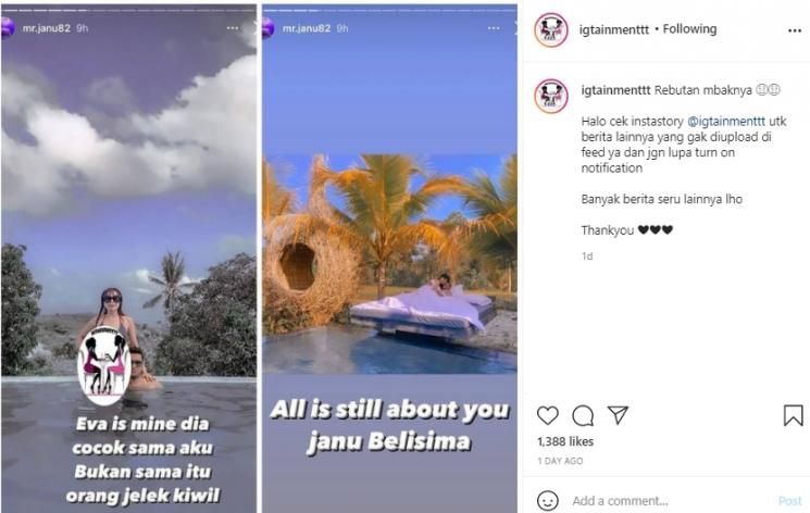 Eva Belisima mesra bareng mantan (Instagram.com)