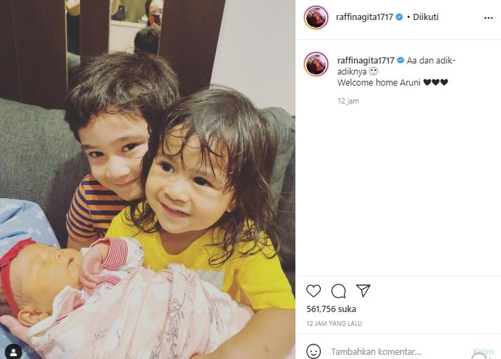 Rafathar, Ansara dan Aruni (Instagram.com)
