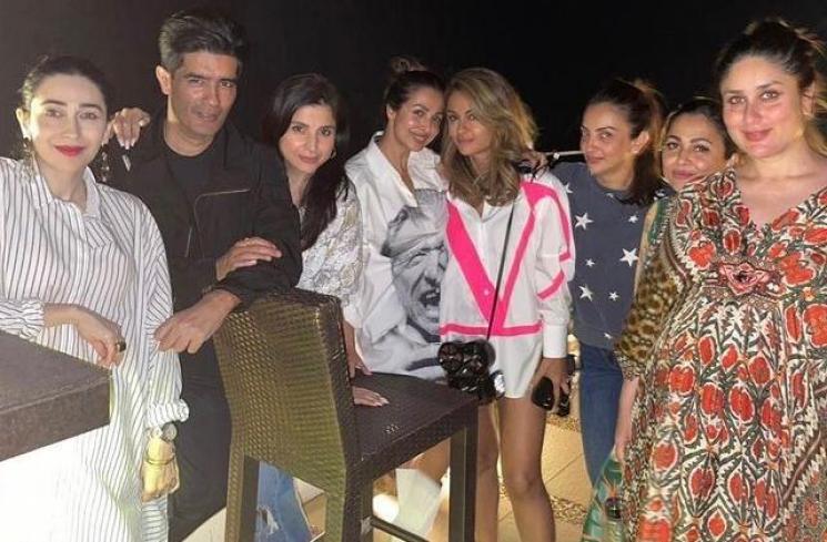 Karisma Kapoor dan Kareena Kapoor hadiri ultah Amrita Arora (Instagram/@therealkarismakapoor)
