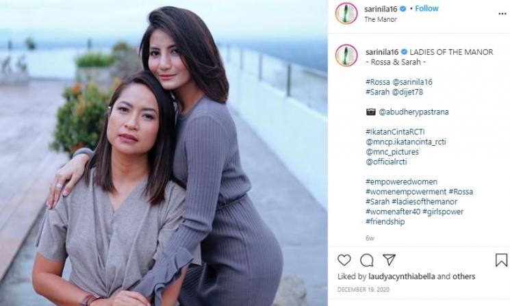 Sari Nila dan Natasha Dewanti. (Instagram/@sarinila16)