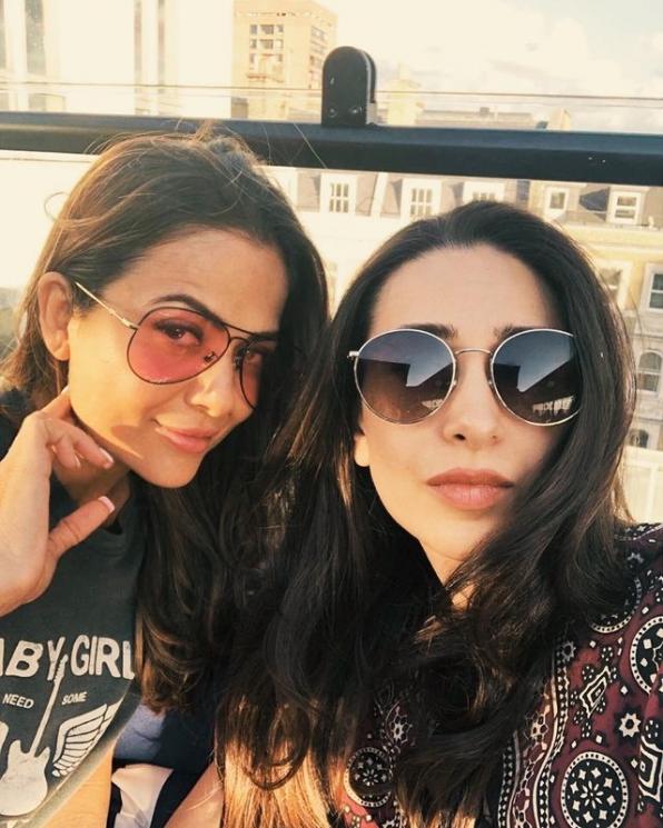 Karisma Kapoor dan Amrita Arora (Instagram/@therealkarismakapoor)