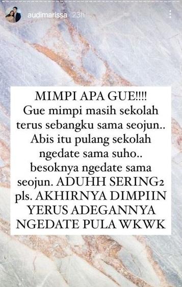 Postingan Audi Marissa (Instagram.com)
