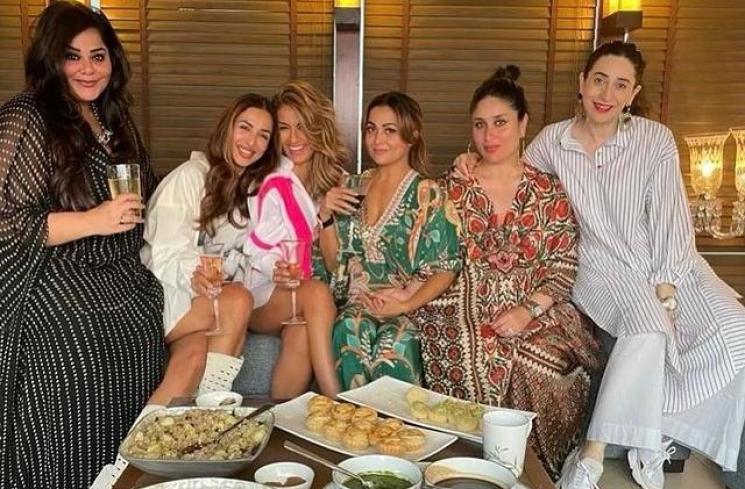 Karisma Kapoor dan Kareena Kapoor hadiri ultah Amrita Arora (Instagram/@therealkarismakapoor)