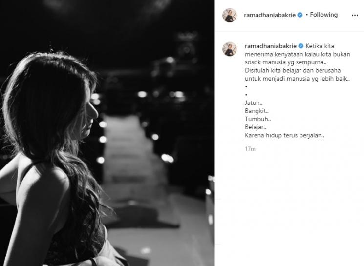 Nia Ramadhani. (Instagram/@ramadhaniabakrie)