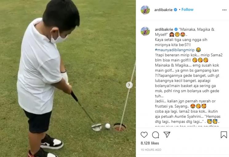 Ardi Bakrie dan anak-anak (Instagram/@ardibakrie)