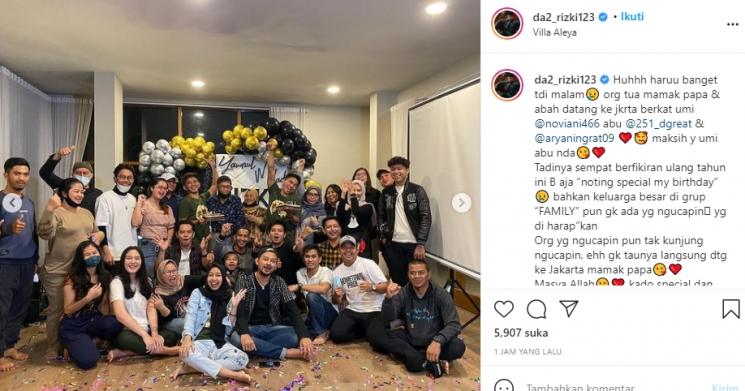 Ultah Rizki dan Ridho D'Academy (Instagram/@da2_rizki123)