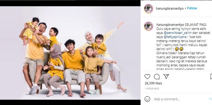 Keluarga Hanung Bramantyo (Instagram.com)