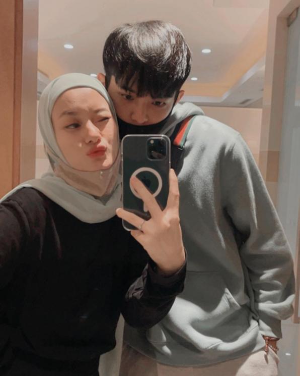 Kemesraan Dinda Hauw dan Rey Mbayang. (Instagram/@dindahw)
