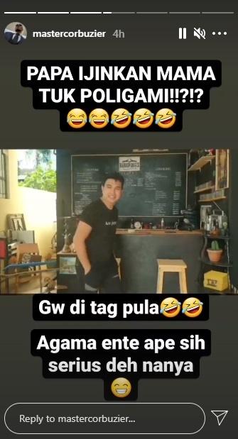 Deddy Corbuzier pertanyakan agama Aldi Taher. (Instagram/@mastercorbuzier)