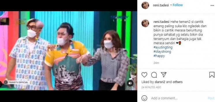 Ayu Ting Ting potong rambut. (Instagram/@ayutingting92)