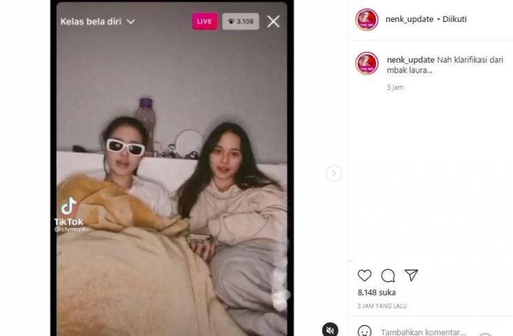 Pernyataan Laura Anna (Instagram.com/nenk_gosip)