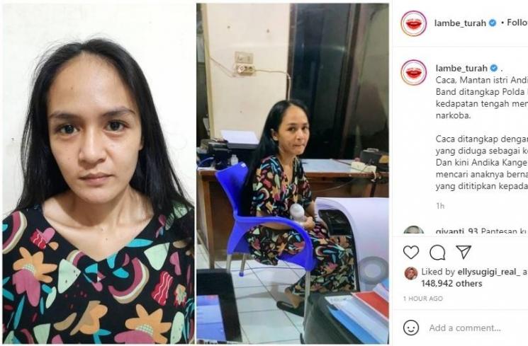 Mantan istri Andika Kangen Band, Chairunnisa alias Chacha. (Instagram/@lambe_turah)