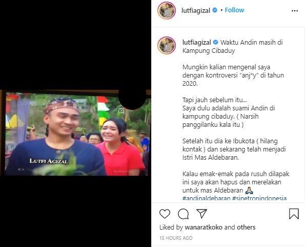 Lutfi Agizal jadi suami Amanda Manopo. (Instagram/@lutfiagizal)