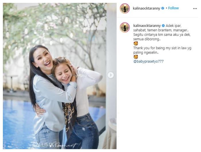 Kalina Ocktaranny dan Beby Prasetyo. (Instagram/@kalinaocktaranny)