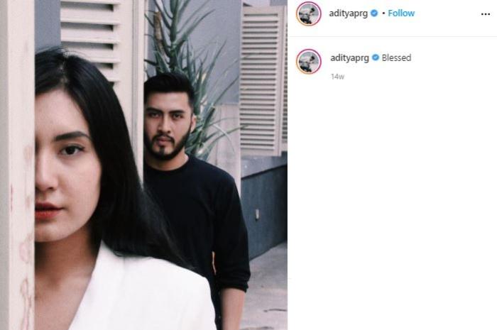 Aditya Prayoga dan pacar baru, Hanifah Hindra. (Instagram/@adityaprg)
