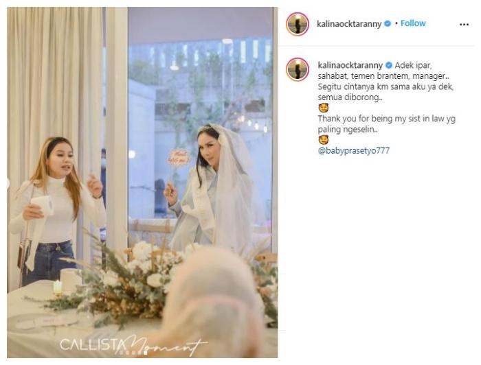 Kalina Ocktaranny dan Beby Prasetyo. (Instagram/@kalinaocktaranny)