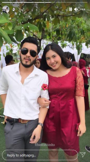 Aditya Prayoga dan pacar baru, Hanifah Hindra. (Instagram/@adityaprg)