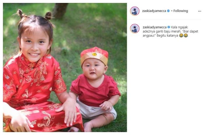 Anak Zaskia Adya Mecca. (Instagram/@zaskiadyamecca)