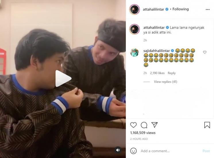 Atta Halilintar mesra dengan Thariq Halilintar. (Instagram/attahalilintar)