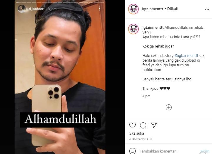 Postingan D Kadoor alias Abdul Kadir (Instagram.com)