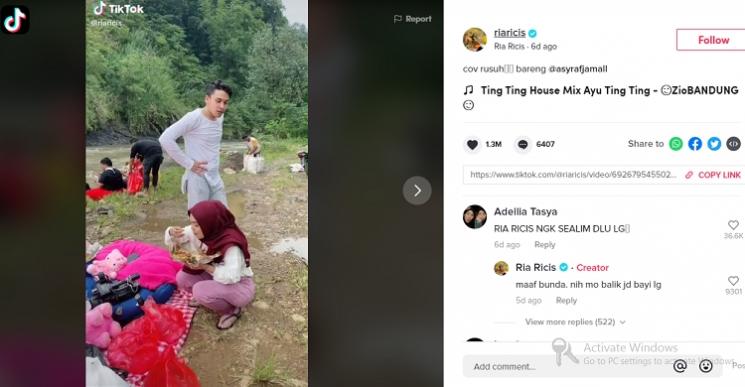 TikTok Ria Ricis(Tiktok.com)