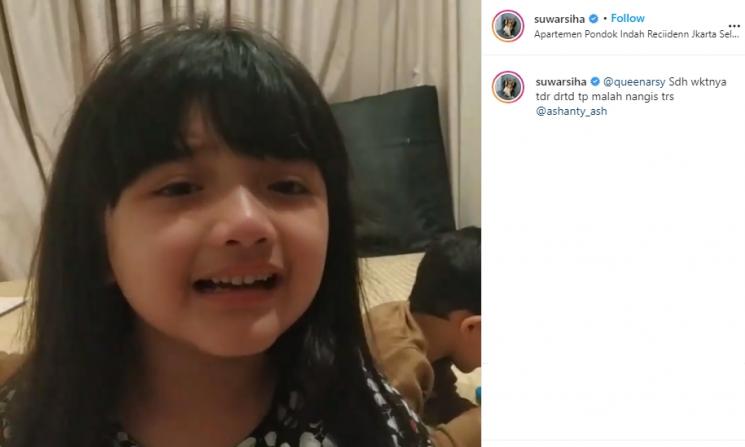 Arsy Hermansyah (Instagram/@suwarsiha)