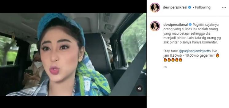 Dewi Perssik ngomel-ngomel. (Instagram/@dewiperssikreal)