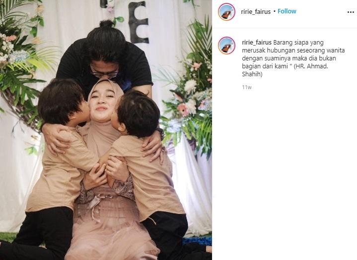 Postingan istri Ayus Sabyan, Ririe Fairus. (Instagram/@ririe_fairus)