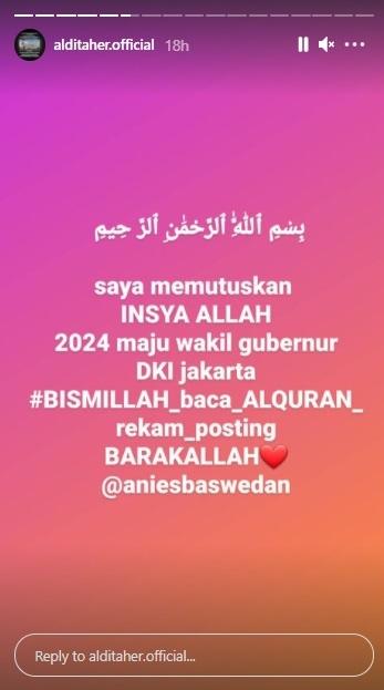 Aldi Taher. (Instagram/@alditaher.official)