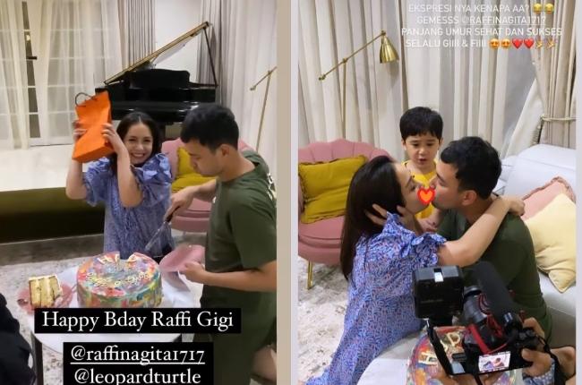 Raffi Ahmad dan Nagita Slavina bersama Rafathar (Instagram/@raffinagita1717)