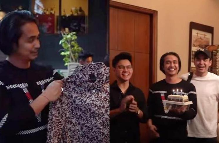 Momen ultah Ajun Perwira. (Youtube/JenJunFamily)