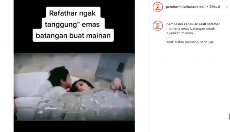 Rafathar Malik Ahmad dan Nagita Slavina (Instagram/@pembasmi.kehaluan.reall)