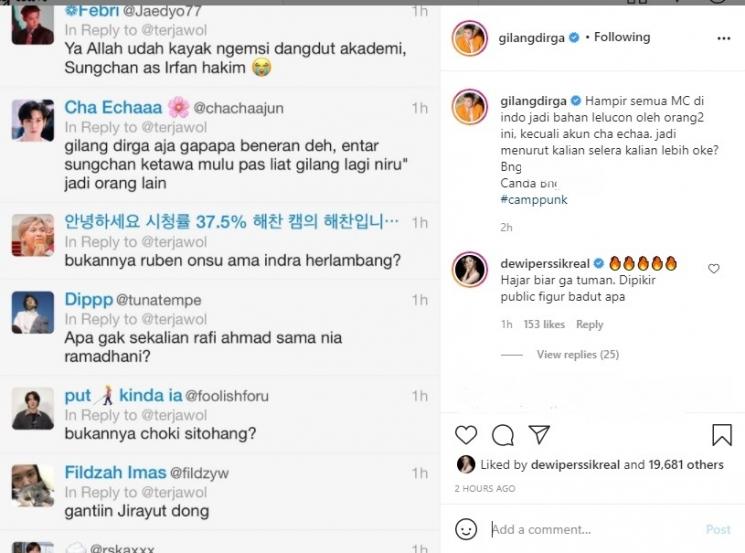 Gilang Dirga ngamuk. (Instagram/@gilangdirga)